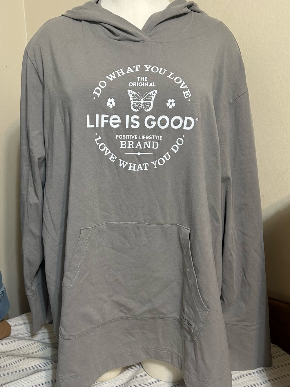 LIFE IS GOOD CRUSHER FLEX LONG SLEEVE HOODIE